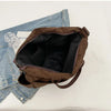 Multi-Pocket Corduroy Tote Bag – Large Capacity Casual Satchel for Travel, Work & Commute