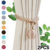 Adjustable French Ball Curtain Tiebacks (Set of 2)