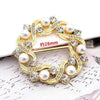 Crystal Rhinestone Scarf Ring Clip for Shirts and Scarves