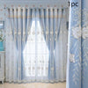 Double Layer Sheer and Blackout Curtain with Elegant Embroidery