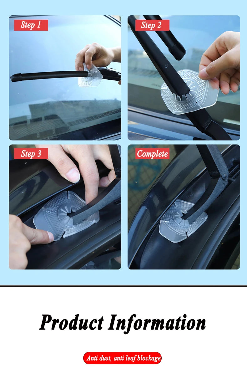 Windshield Wiper Protective Cover – Silicone Dust & Debris Guard
