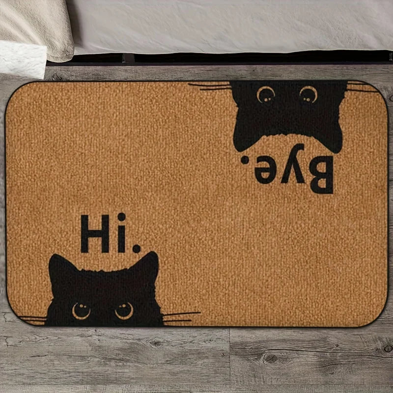 Cat Welcome & Farewell Doormat