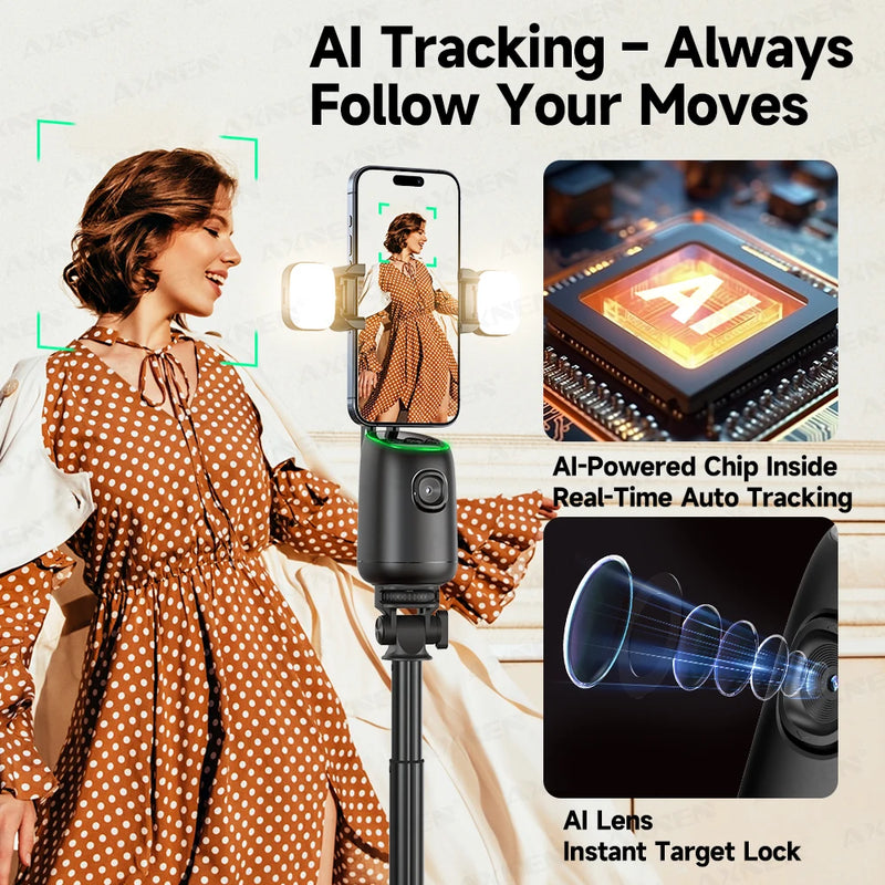 AI Auto-Tracking Phone Gimbal with Face Recognition