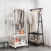 Space-Saving Multi-Use Coat Rack with Storage Shelf