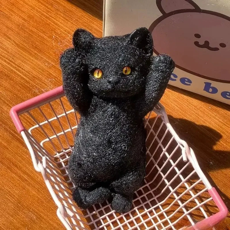 Realistic Cat Squeeze Toy for Stress Relief