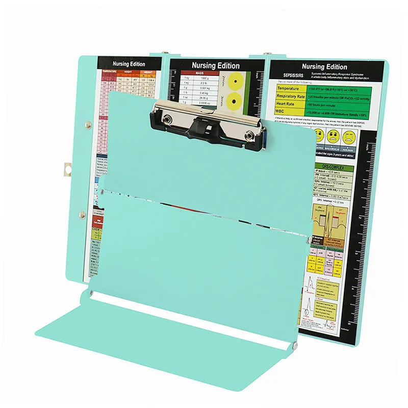 Foldable Aluminum Alloy Clipboard with Storage