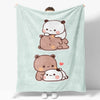 Cozy Cartoon Flannel Throw Blanket for Kids and Sofa