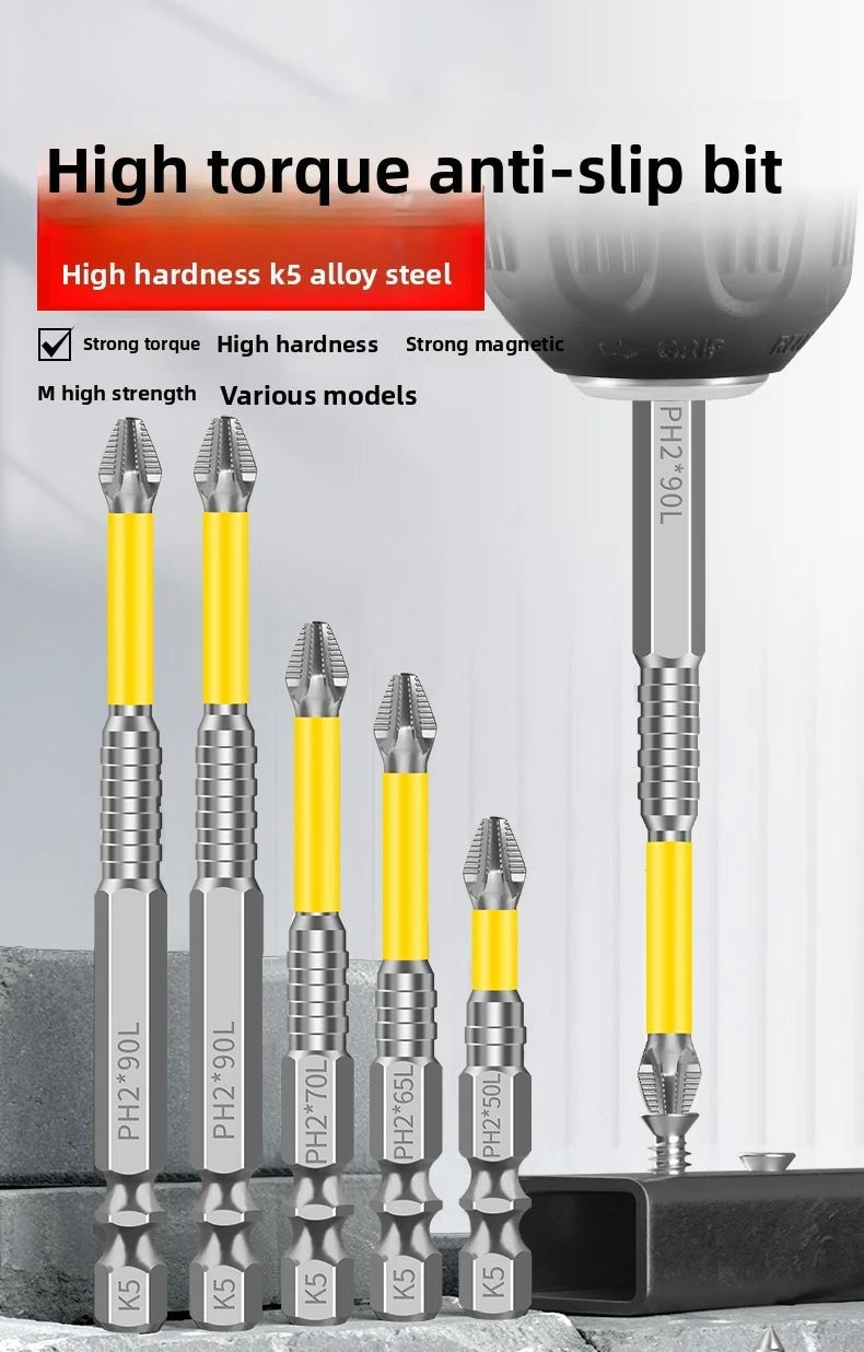 High-Torque Magnetic Screwdriver Set with Non-Slip Grip
