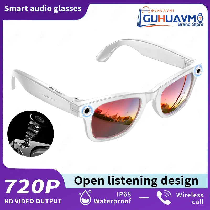 AI Smart Glasses with Camera & Bluetooth