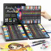 48 Acryl-Marker mit Doppelspitze in verschiedenen Farben und Schattierungen in einer Verpackung.