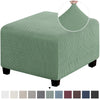 Stretchable Jacquard Footrest Ottoman Cover
