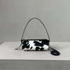 Vintage Y2K Vegetable-Tanned Leather Cylinder Bag