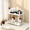 2-Tier Metal Desktop Organizer Rack for Cosmetics, Office Supplies & Bathroom Essentials