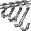 Stainless Steel S Hooks for Kitchen, Bathroom & Organizing
