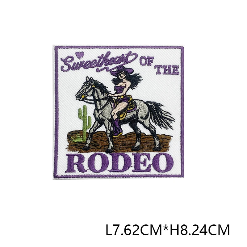 Embroidered Iron-On Patch with Cute Emblem Design