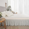 Adjustable Elastic Bed Skirt with Ruffle Trim
