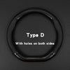 Carbon Fiber Leather Steering Wheel Cover with Anti-Slip Grip