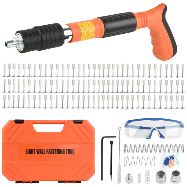 5-Speed Manual Concrete Nail Gun Kit with 110 Nails