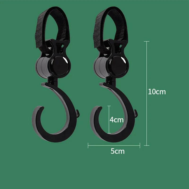 Universal Stroller Hooks for Shopping Bags & Diaper Bags