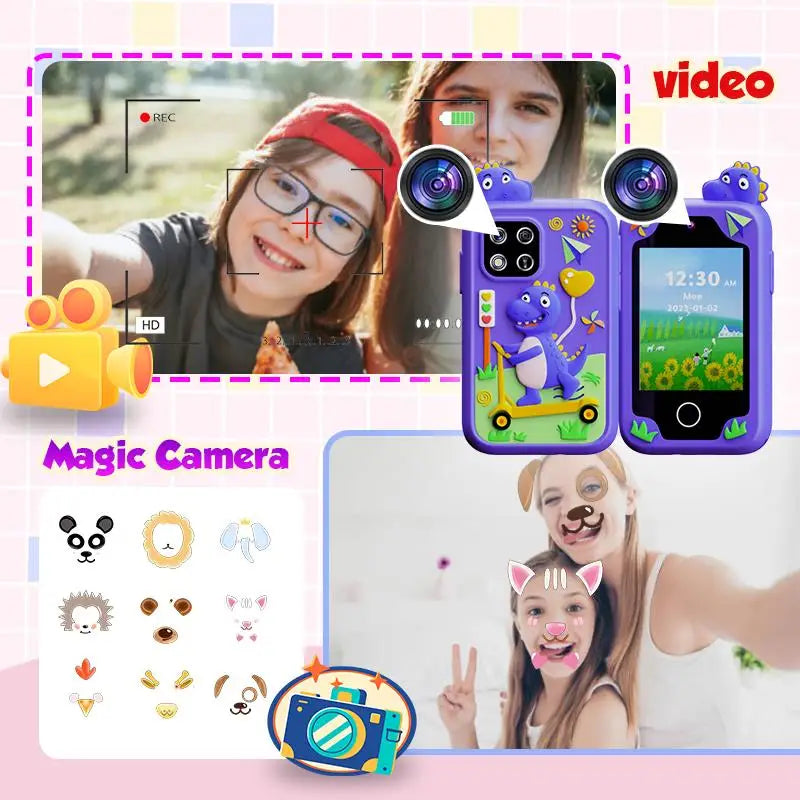 Kids Touchscreen Learning Phone with Games and Music