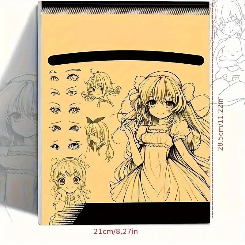 Anime Line Art Drawing Book for Beginners