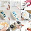 Various white magic cleaning sponges and related tools are shown in different usage contexts.