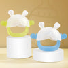 Bunny-Shaped Silicone Teether with Full-Hand Grip for Babies
