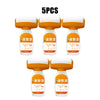 Five sets of antibacterial wall repair paint and roller brushes shown in orange and white packaging.