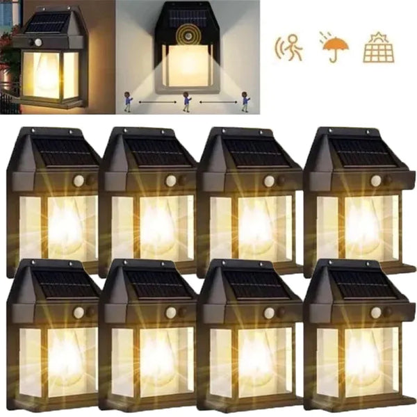 Solar Motion Sensor Outdoor Wall Light