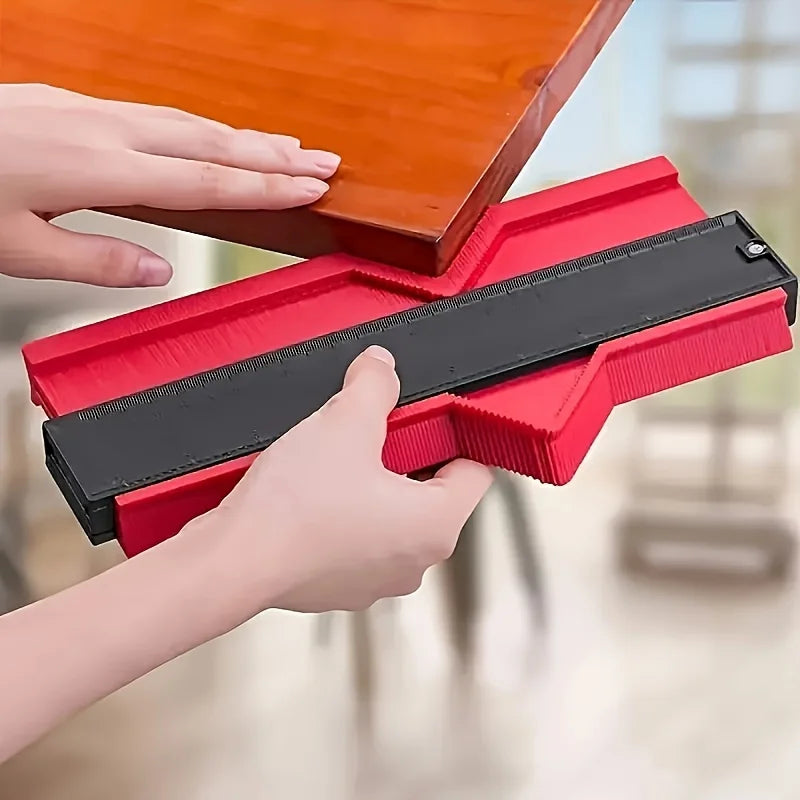 Contour Gauge Ruler with Lockable Pins for Accurate Profile Transfer