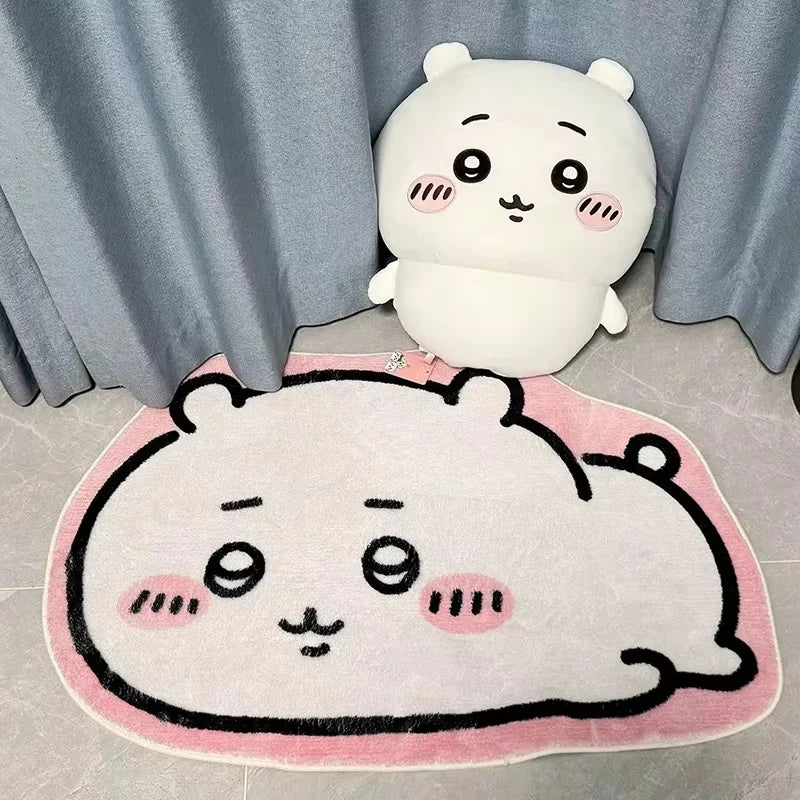 Chiikawa Cartoon Plush Floor Mat