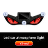 Y5-red LED car atmosphere light featuring a demon eye design for car windows.