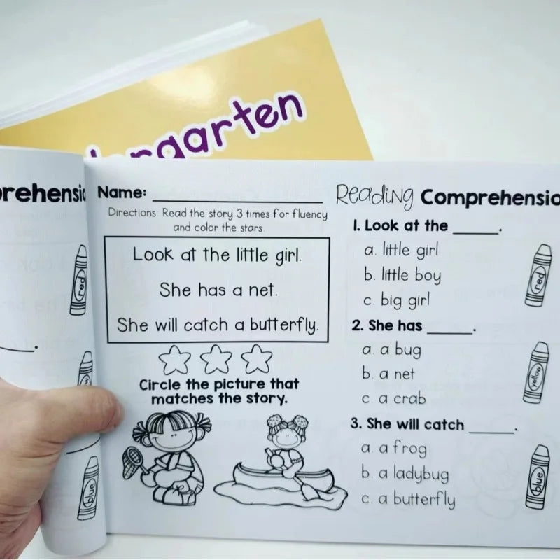 English Reading Comprehension Workbook for Kids Ages 5-8