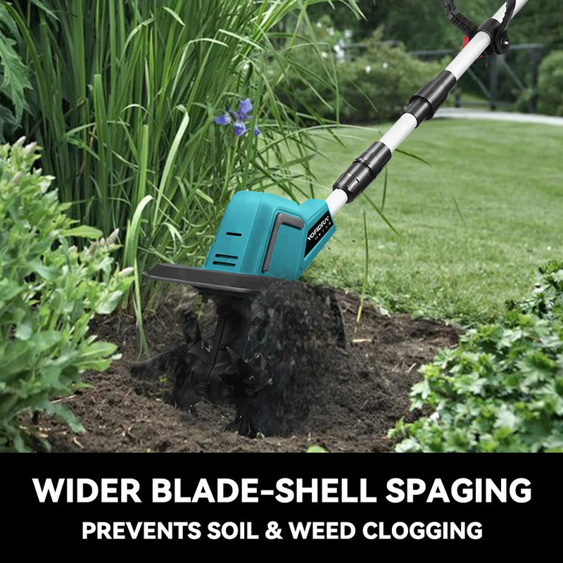 1500W Cordless Electric Garden Tiller & Cultivator