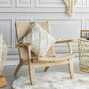 Housse de Coussin en Coton Bouffant avec Frange