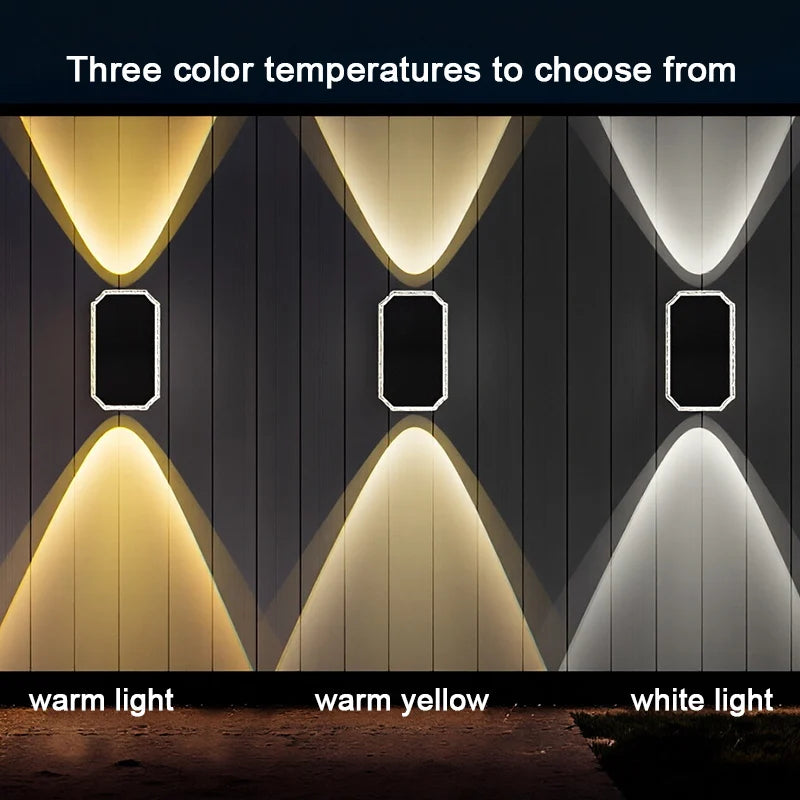 Solar-Powered RGB Wall Wash Light