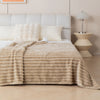 Ultra-Soft Striped Flannel Throw Blanket