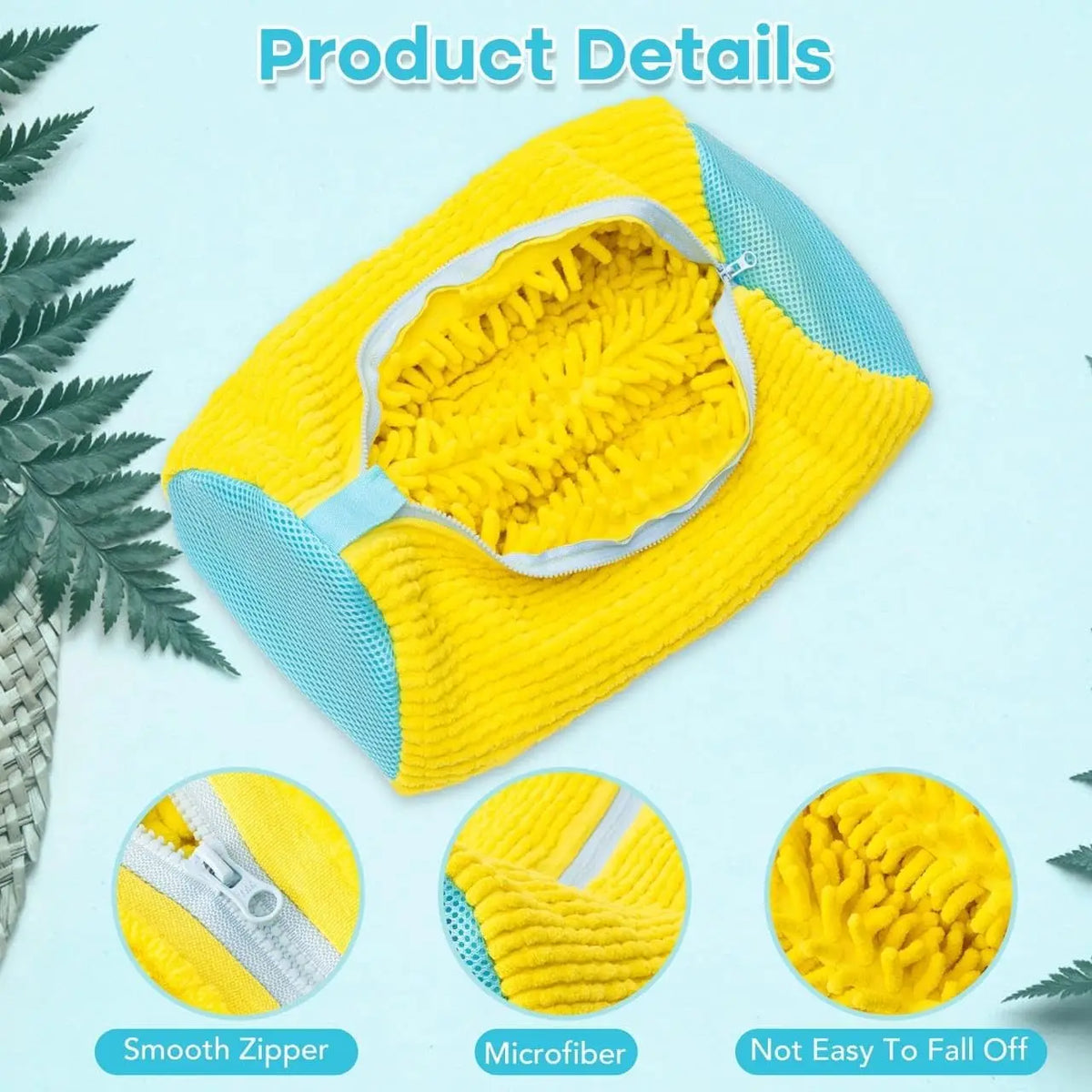 Mesh Shoe Wash Bag with Soft Fluff Lining