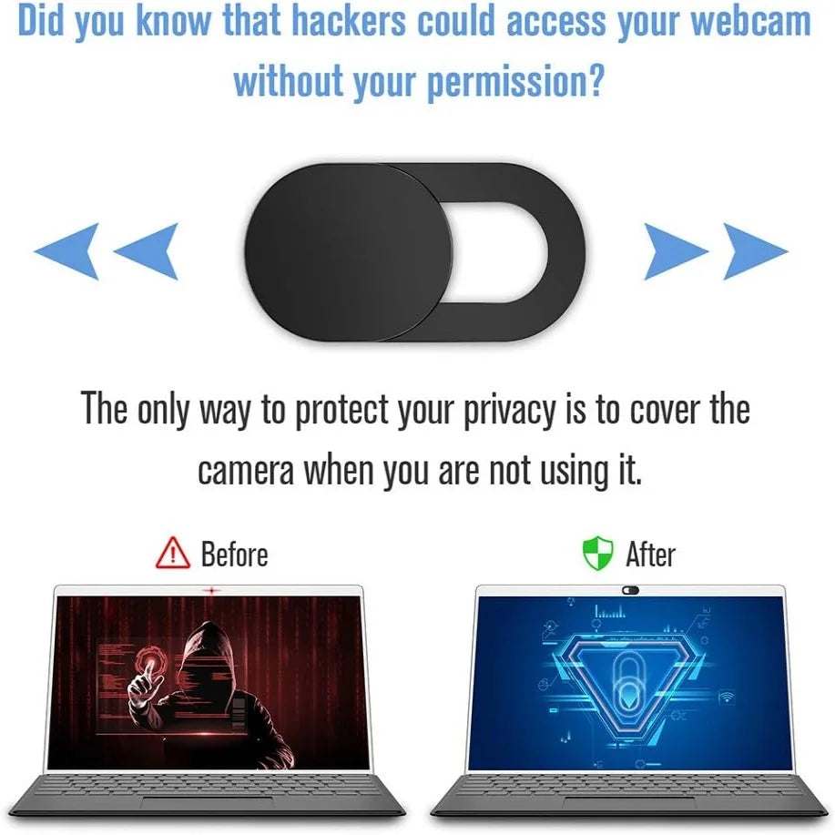 Ultra-Thin Webcam Privacy Cover for Laptops, Tablets & Phones