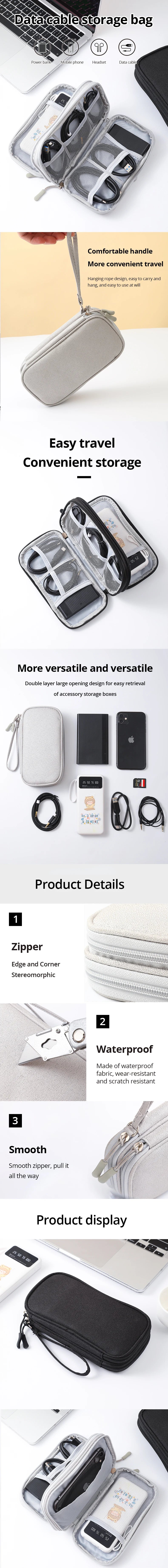 Travel Digital Organizer Bag for Cables and Accessories