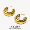 Chunky Gold Hoop Earrings