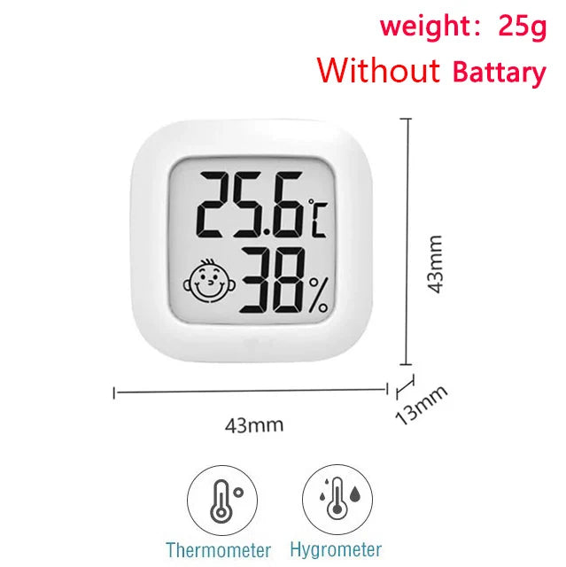 Compact Digital Thermometer and Hygrometer for Home