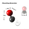 Universal Car Push-to-Start Button Cover in Red or Blue