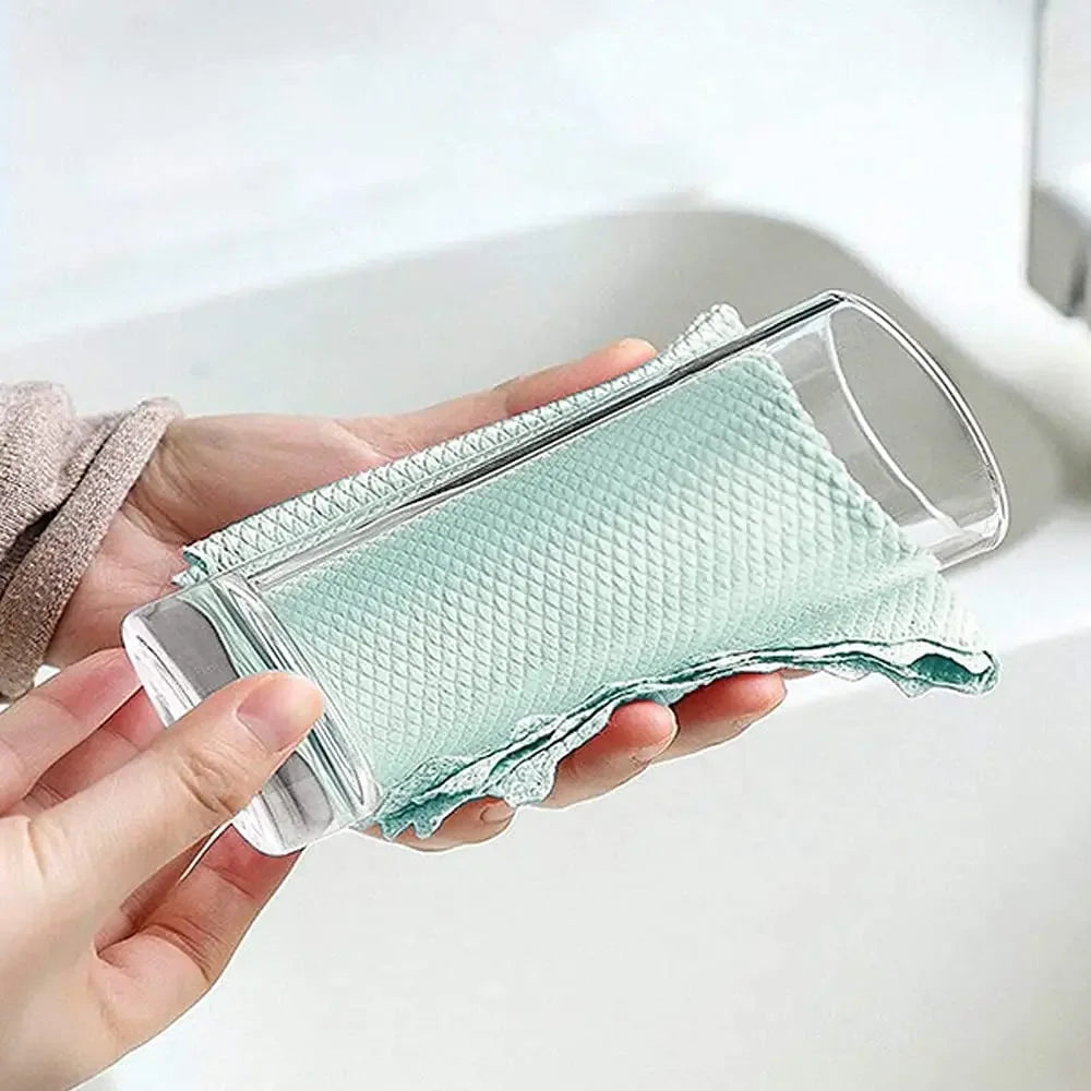 Microfiber Fish Scale Cleaning Cloths (5-Pack)