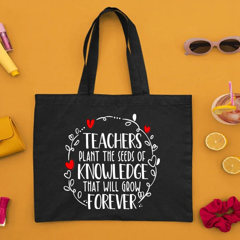 Sac Tote en Toile Durable pour Enseignants