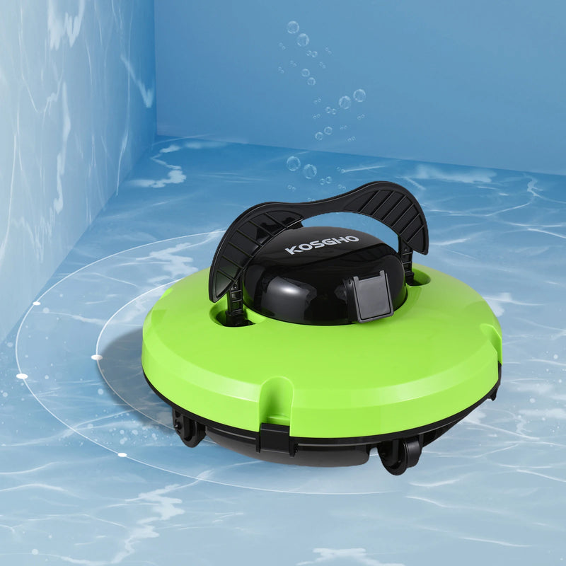 Cordless Robotic Pool Cleaner with Dual Motors