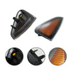 Set of two black automotive front side marker light housings for Dodge Charger 2006-2010 vehicles.