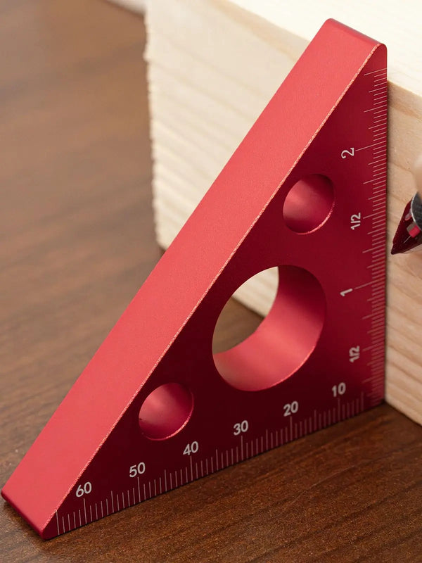 Aluminum Triangle Ruler with Dual Scales