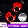 Rechargeable LED Car Cup Holder Coasters