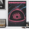 Abstract Futurism Canvas Art – Dark Geometric Poster for Modern Homes